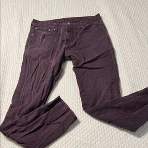 Levi's Men's Pants in Deep Plum
